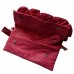 Solid Satin and Sequin Evening Bag in Fuchsia Pink